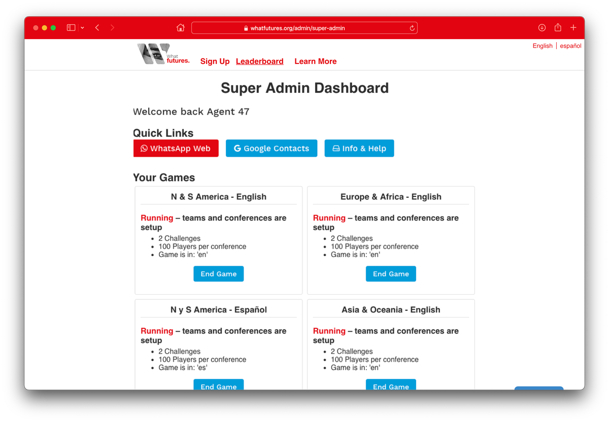 The Super Admin's overview interface